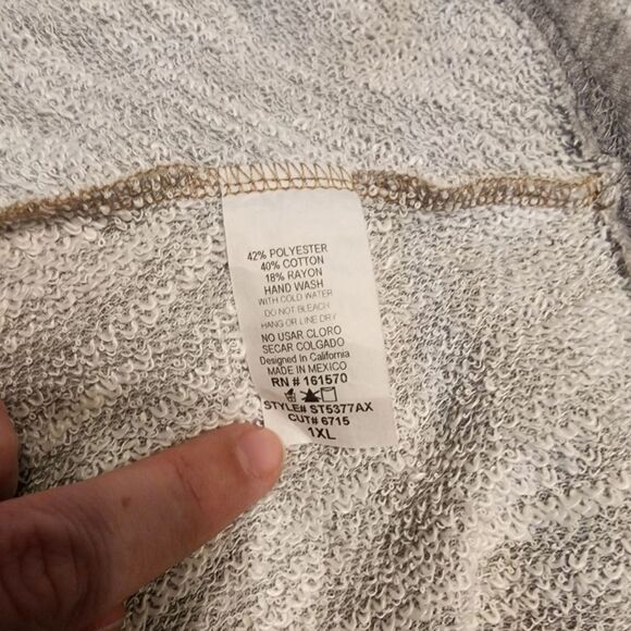 Sugarfox Sweater Wmn SZ 1X Cottagecore Hippie Granola Girl Peasant Prairie Open - Picture 4 of 5